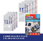 Hefty Shrink-Pak Vacuum Storage Bags - Space Saver for Under Bed Storage, Clothing and Comforters, Odor Resistant, 3X More St