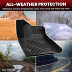LASFIT Floor Mats for Buick Envista 2024 2025 2026, All-Weather Protection TPE Car Mats Floor Liners 2 Rows & Cargo Mats & Seatback Mats Full Set for Buick Envista Accessories, Black
