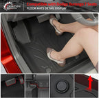 Floor Mats Compatible with 2016-2025 2026 Dodge Durango 7 Seats Cargo Mat Back Seat Cover Protector 2024 Durango Accessories (Fit 7 Seats, 3rd Row Backrest Mats+Trunk Mat+Floor Mats)