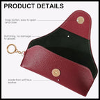 Magnetic Sunglass Holder for Car Visor, Travel Sunglasses Case with Clip for Purse, Eyeglasses Case