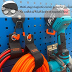 ULIBERMAGNET Heavy Duty Magnetic Garage Hook,10 Pack Strong Large Magnet Hooks for Power Drill,Garden Tools,Hose,Pegboard,Gar