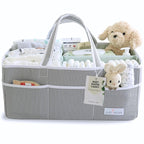 Lily Miles Baby Diaper Caddy - Organizer Tote for Infant Boy or Girl - Baby Shower Basket - Nursery Must Haves - Registry Fav