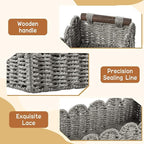 Toilet Paper Storage Basket Bathroom Counter Organizer Wicker Baskets for Organizing Cute Basket for Bedroom Nursery Room Kit