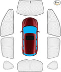 KMF 8pcs Thicken Full Sun Shades for Mazda CX-5 Accessories 2013-2016,Windshield Sunshade Privacy Car Window Covers for Side Rear, UV Block and Blackout for Car Camping Outdoor