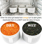 Gun Safe Dehumidifier 200g - Small Silica Gel Desiccant Canister, Moisture Absorber for Gun Cabinets & Safes, Protect 80