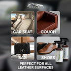 Tesla Leather Seat Cleaner & Conditioner, Made in the USA, Tesla Cleaning Kit Interior V egan Conditioner Electric Vehicle In