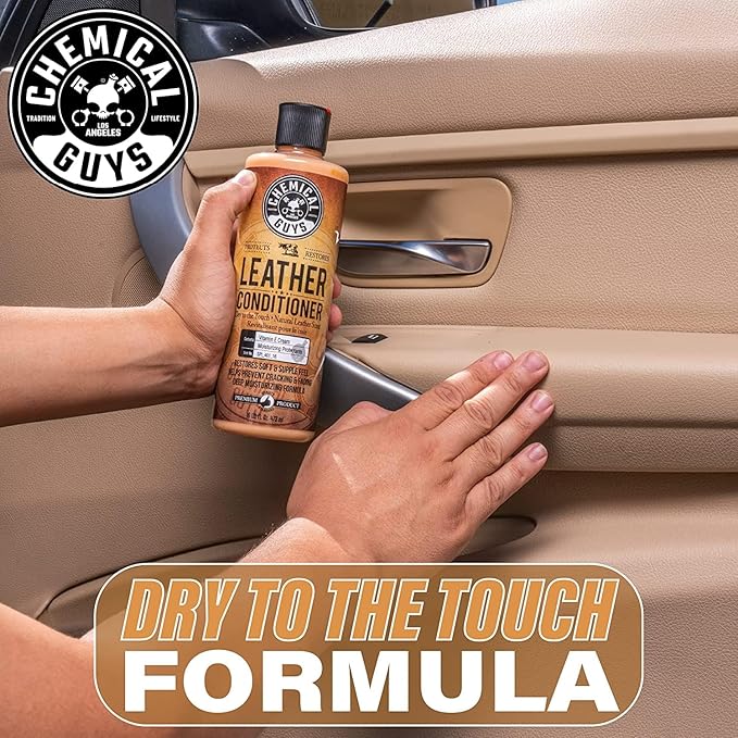 Chemical Guys Leather Conditioner, Vintage Series - Conditions, Nourishes, and Protects Natural, Synthetic, and Faux Leather 