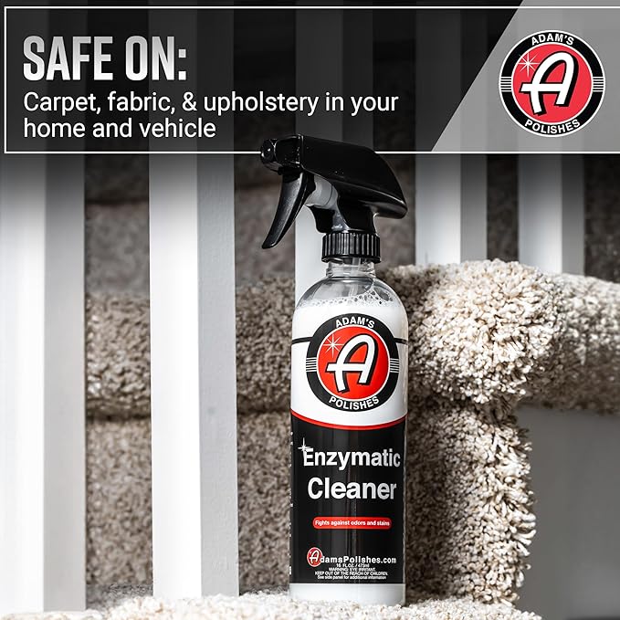 Adam's Polishes Enzymatic Cleaner 16oz - Eliminate Stains & Odors From Extreme Bio-Based Messes - Water-Based, Non-Toxic All 