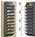 PAULONE 10-Pocket Multi-Use Over the Door Organizer, Heavy Duty 95lbs Capacity with Breathable Mesh, Versatile Hanging Storag