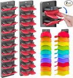 Hat Organizer for Baseball Caps 2 Packs with Built Spring Clips - Wall Mount Closet Hat Rack Holder, Storage for Wall Door/Cl