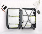 TRIPPED XL Compression Packing Cubes — 7-Piece Set for Checked Luggage | Extra-Large (15.7"×11"×4") + Large + Small + Tube + 