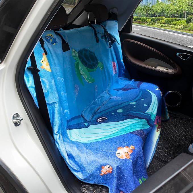 Waterproof Sweating Car Seat Cover for Post Gym Workout, Running, Swimming, Beach and Hiking, Universal Fit Non-Slip Bucket S