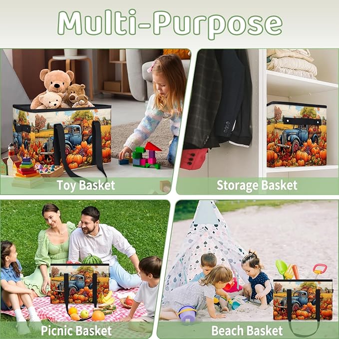 Reusable Grocery Bags Heavy Duty Shopping Bags Foldable Large Tote Bags with Long Handles & Hard Bottom