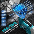 Cordless Tire Inflator Air Compressor Compatible With Makita 18V Battery, LIVOWALNY Portable Handheld Air Pump with Digital Pressure Gauge for Cars Motorcycles Bikes Sport Balls (No Battery)