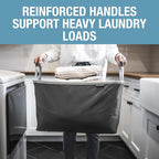CleverMade Collapsible Laundry Basket 2 Pack – 60L (16 Gal) Foldable Clothes Hamper with Reinforced Handles, Space Saving Fab