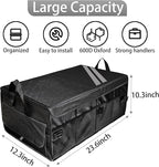 YOSRTER for Dodge Charger Durango Challenger Ram Car Trunk Organizer Collapsible Storage Box with Handle Foldable Lid Non