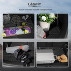 LASFIT Cargo Mat & Backrest Mats for Kia Sorento 2026 2025 2024 2023 2022 2021, All Weather TPE Custom Fit Cargo Liners Trunk Mat & SeatBack Mats Accessoires for Kia Sorento 2021-2026, Black