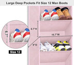 SLEEPING LAMB Over The Door Shoe Organizer for Closet, Kids Sneaker Storage for Hanging Shoe Rack for Door with Large Deep Po