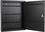 KYODOLED Key Storage Lock Box with Key, Locking Key Cabinet, 100 Key Management Wall Mount with Key Lock, Key Hooks & Tags Ke