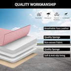 Pink Seat Covers for Cars,Front Seats Universal Fit for SUV, Sedans and Trucks,Waterproof Breathable Full Wrapping Edge Seat 