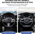 Frani Leather Steering Wheel Cover,Universal Fit 15 Inch-Premium Non-Slip Breathable Comfort Grip for Cars Trucks SUVs,Anti-Slip Durable Interior Upgrade Carbon Fiber Pattern