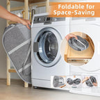 Collapsible Laundry Baskets with Easy Carry Handles, 95L Clothes Hamper for Storage, Foldable Laundry Basket Tear-proof, Larg