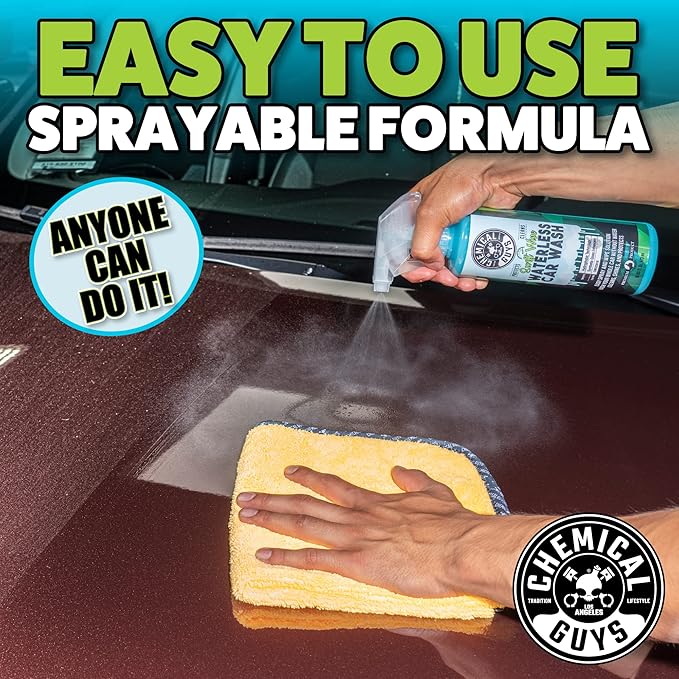 Chemical Guys Swift Wipe Sprayable Waterless Car Wash Spray - Spray and Wipe to Safely Clean and Shine Cars, Trucks, Motorcyc
