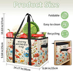 Reusable Grocery Bags Heavy Duty Shopping Bags Foldable Large Tote Bags with Long Handles & Hard Bottom