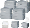 Comforter Storage Bag - 110L Large Capacity Blanket Storage Bags 2-Layer Ultra Space Saving Self Compression Organizer, Washa