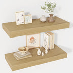 24 Inch Floating Shelves, 12" Deep Floating Shelf Wall Mounted, 24" Wall Shelves, Rustic Deep Bookshelf, Extra Deeper & Thick