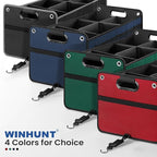 Car Trunk Organizer, Car Storage Organizer, Collapsible Multi Compartment for Car, Suv, Sedan, Truck, 100L, Extra Larger