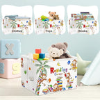 Clastyle Reading Corner School Classroom Book Basket 36L Large Monkey Book Tree Shelf Basket for Kid Nursery Room Collapsible