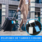 30 Pack Luggage Tags for Suitcases, Airplane Travel Essentials for Flying, International Travel Must Haves, and Luggage Acces