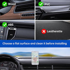 Magnetic Phone Car Mount, Syncwire Car Phone Holder for Dashboard, Cell Phone Car Kits, 360° Adjustable Magnet Cell Phone Mount Compatible with iPhone, Samsung, LG, GPS, Mini Tablet - Red