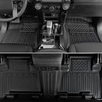 Floor Mats for Toyota 4Runner 2013-2024, All Weather Floor Mats Trunk Cargo Liner with Backrest Protectors Accessories and Door Sill Guards Accessories, Full Coverage Set (Only Fit 5 Seats)