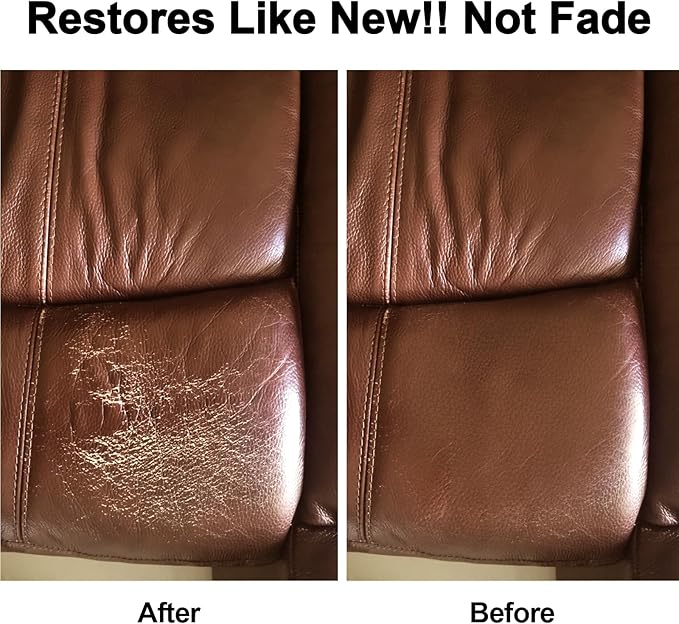 Leather Recoloring Balm, Leather Color Restorer Conditioner, Leather Restorer for Couches Paint, Leather Scratch Remover, Scr