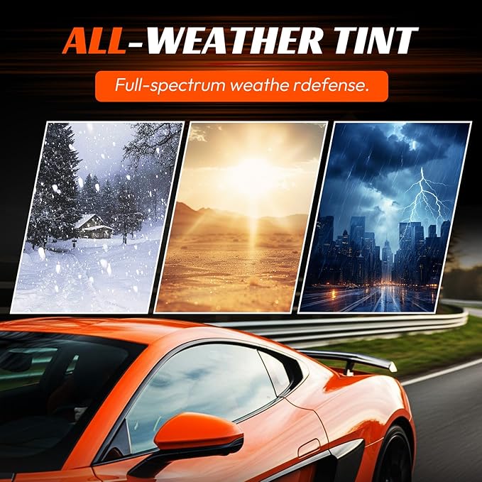 Window Tint Car 20% VLT, 24" x15' Ceramic Window Roll for Privacy Sun & Glare Protection UV Heat Blocking, Scratch Resistant 5-Layer