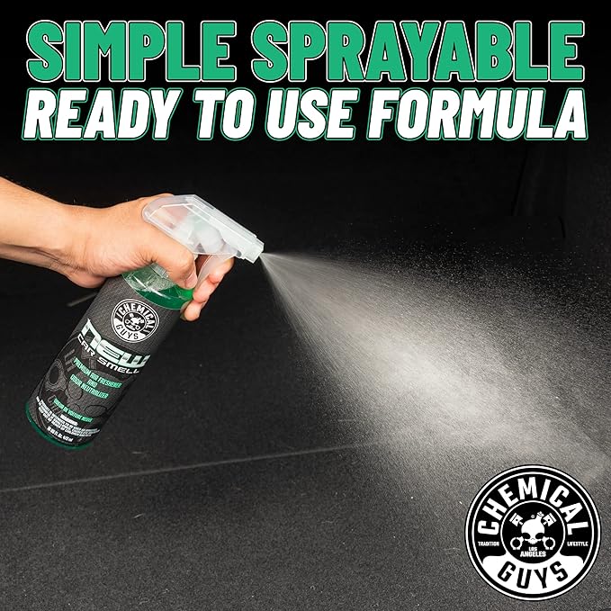 Chemical Guys New Car Smell Air Freshener and Premium Odor Eliminator Refreshes & Neutralizes Odors, Great Car Fresheners for