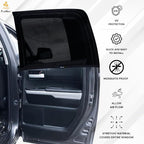EcoNour Car Rear Window Sun Shades Compatible for Toyota Tundra | 2Pack-Sun Shade,100% UV & Mosquito Protection | Breathable Mesh Rear Window Covers for Privacy & Blackout-Car Window Accessories