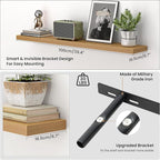 Heimlove Floating Shelves for Wall 40 Inch,Mounted Storage & Display Hanging Shelf with Invisible Brackets,for Bedroom,Living