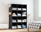 Closet Organizers and Storage, 12 Cube Storage Organizer, Portable Closet Organization Clothes Shelves for Kids, Closet, Bedr