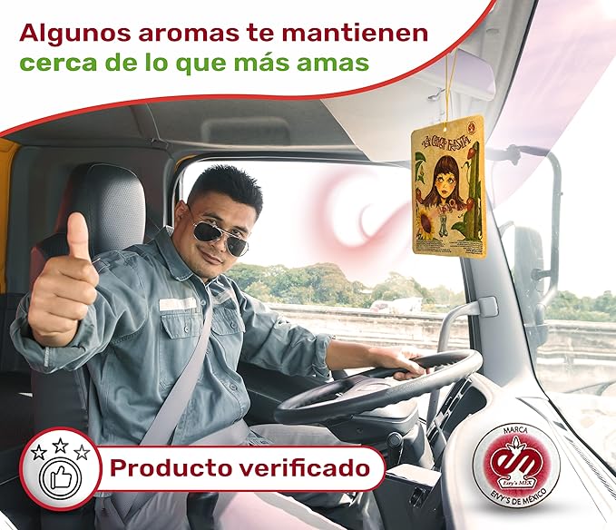 3pcs La Chica Fresita Car Air Freshener - 4 Weeks Long-lasting Strawberry Scent - The Must-have Rear View Mirror Hanging Acce