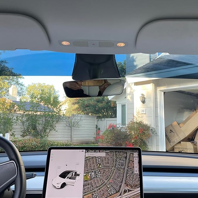Front Windshield Sun Visor Strip Tint Film for Tesla Model Y Precut Premium DIY Car Window Tint Film (Silver)