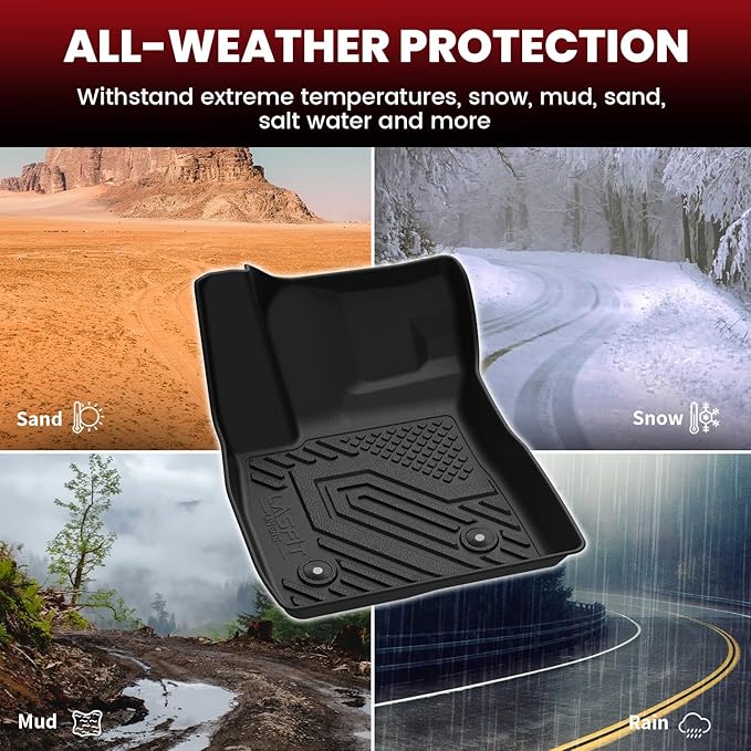 LASFIT Floor Mats & Cargo Liner for Chevrolet Chevy Trailblazer 2021-2026 (Only Fit FWD & Cargo in Upper Deck Position), All Weather TPE Custom Fit Floor Mats for Car, Car Floor Mats Full Set