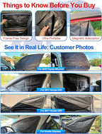 ZATOOTO Car Window Shades for Forester 2019-2024, 4 Pcs Magnetic Car Window Covers - 100% Block Light Privacy Curtains, Side Window Sun Shade for Baby Breastfeeding, Sleeping, Camping