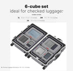 LeanTravel Premium Compression Packing Cubes for Travel - Suitcase Organizer Bags with Double Zipper & Breathable Mesh Panel 