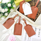 Amylove 48 Sets Leather Luggage Tags Bulk Wedding Favors Luggage Tags for Guests Bridal Gifts Wedding Bridal Shower Gift PU L