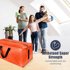 HOMESURE 8 Pack Large Strong Moving Bags with Zippers & Carrying Handles - Water-Resistant - Heavy Duty Storage Tote for Spac