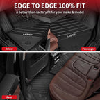 LASFIT Floor Mats Fit for BMW X7 2019-2025 2026 7 Seaters, Custom Fit TPE All Weather Waterproof Floor Mat Front & Rear Rows Car Liners for xDrive40i xDrive50i M50i M60i, Black