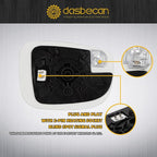 Dasbecan Left Driver Side Mirror Glass Compatible with Mazda CX-5 2017-2023 CX-9 2016-2023 with Heated Blind Spot Detection Convex Glass with Backing Plate Replaces TK71691G7 TK71-69-1G7